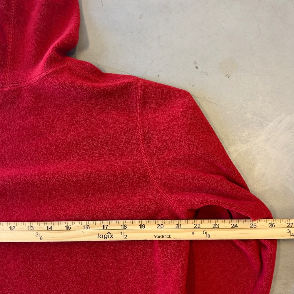 American Eagle Outfitters AE Performance Fleece Hoodie Red Mens Medium - Picture 4 of 6